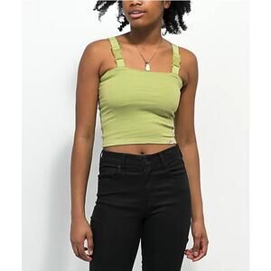 Ninth Hall Lyleson Sweet Pea Buckle Strap Tank Top Green Size Medium